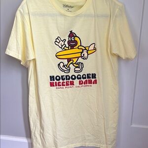 Hotdogger Killer Dana yellow tshirt sz med NWOT